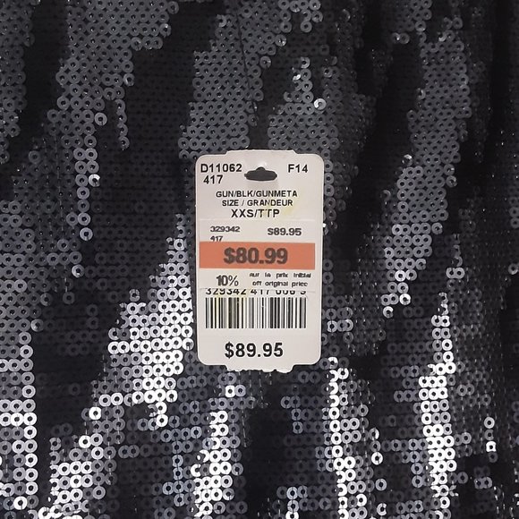 XS | Le Château | Glitzy Zebra Print Sequined Dress - Picture 3 of 6